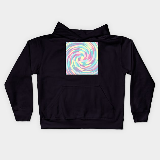 Twirl Of Pastel Colors Kids Hoodie by Peaceful Space AS